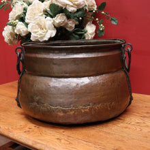 Load image into Gallery viewer, x SOLD Antique French Cauldron, Brass Fire Bucket or Storage Vessel, or Planter, Jardinière. B11841
