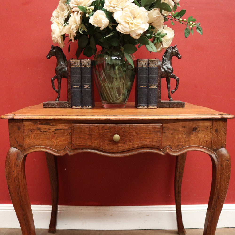 x SOLD An Antique French Oak Hall Table, Entry Table, Ladies Desk