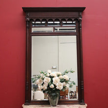 Load image into Gallery viewer, x SOLD Antique French Oak Bevelled Mirror, Hall Mirror, Dressing Mirror or Mantel Mirror. B11514
