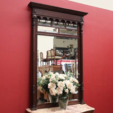 Load image into Gallery viewer, x SOLD Antique French Oak Bevelled Mirror, Hall Mirror, Dressing Mirror or Mantel Mirror. B11514
