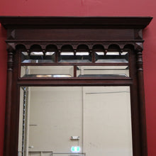 Load image into Gallery viewer, x SOLD Antique French Oak Bevelled Mirror, Hall Mirror, Dressing Mirror or Mantel Mirror. B11514
