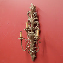 Load image into Gallery viewer, Antique Italian Villa Wall Light or Wall Scone with Three Light Fittings. B11741
