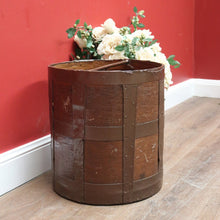Load image into Gallery viewer, Antique French Oak Vineyard Bucket with Iron Strapping and Internal Carry Handle Circa 1880. B13048
