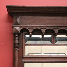 Load image into Gallery viewer, x SOLD Antique French Oak Bevelled Mirror, Hall Mirror, Dressing Mirror or Mantel Mirror. B11514
