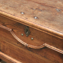 Load image into Gallery viewer, Antique French circa 1840 Blanket Box or Coffer, Trunk or Chest with Iron Handles. B11817a
