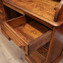 Load image into Gallery viewer, x SOLD Antique Cutler Desk, Twin Pedestal Cutler, NY, Buffalo Roll Top Office Desk with Key. B11931
