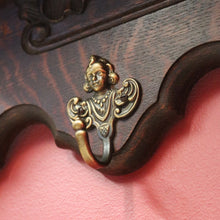 Load image into Gallery viewer, x SOLD Vintage French Coat Rack, Seven Brass Hook Scarf or Hat Rack.  B11453
