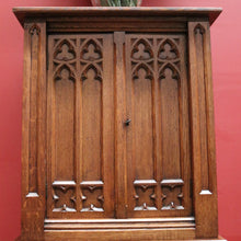 Load image into Gallery viewer, x SOLD Antique French Oak Sacrament Cabinet, Wine or Alcohol Cupboard, or Hall Cabinet. B11828
