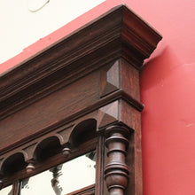 Load image into Gallery viewer, x SOLD Antique French Oak Bevelled Mirror, Hall Mirror, Dressing Mirror or Mantel Mirror. B11514

