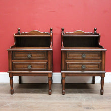 Load image into Gallery viewer, x SOLD Pair of 1940s Antique French Lamp or Side Tables or Bedside Cabinets. B11797
