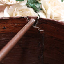 Load image into Gallery viewer, Antique French Oak Vineyard Bucket with Iron Strapping and Internal Carry Handle Circa 1880. B13048
