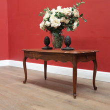 Load image into Gallery viewer, x SOLD Vintage French Coffee Table with Drawer to Each end and Brass Handles. B11703
