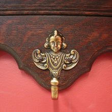 Load image into Gallery viewer, x SOLD Vintage French Coat Rack, Seven Brass Hook Scarf or Hat Rack.  B11453
