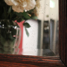 Load image into Gallery viewer, x SOLD Antique French Oak Bevelled Mirror, Hall Mirror, Dressing Mirror or Mantel Mirror. B11514
