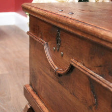 Load image into Gallery viewer, x SOLD Antique French circa 1840 Blanket Box or Coffer, Trunk or Chest with Iron Handles. B11817a
