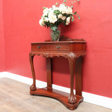 Load image into Gallery viewer, Vintage Australian Cedar Carved Hall Table Console Table with Drawers. B13141
