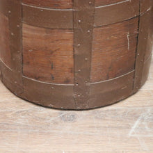 Load image into Gallery viewer, Antique French Oak Vineyard Bucket with Iron Strapping and Internal Carry Handle Circa 1880. B13048
