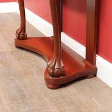 Load image into Gallery viewer, Vintage Australian Cedar Carved Hall Table Console Table with Drawers. B13141
