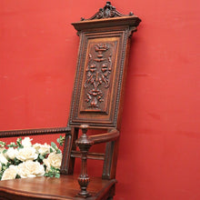 Load image into Gallery viewer, Antique French Walnut circa 1840-50 Bedroom, Throne Chair, Hall or Desk Chair. B11905
