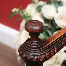Load image into Gallery viewer, Antique French Walnut circa 1840-50 Bedroom, Throne Chair, Hall or Desk Chair. B11905
