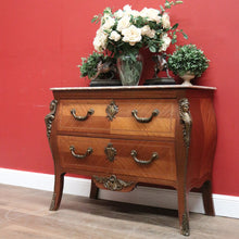 Load image into Gallery viewer, x SOLD Antique French Chest of Drawers, Entry or Hall Table, Cabinet with Marble Top and Brass Handles B11329

