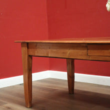 Load image into Gallery viewer, Circa 1840 Antique French Pine Refectory Dining Table or Kitchen Table, One Drawer. B11809
