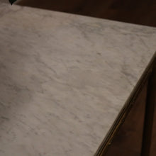 Load image into Gallery viewer, x SOLD Vintage Brass and Marble Coffee Table, Italian, Italy Marble top Side, Lamp, coffee Table. B11583
