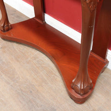 Load image into Gallery viewer, Vintage Australian Cedar Carved Hall Table Console Table with Drawers. B13141
