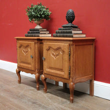 Load image into Gallery viewer, EOFY 10% - Pair of Vintage French Bedside Cabinets or Bedside Tables, Lamp Tables. B11537
