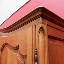 Load image into Gallery viewer, Antique French Oak Four Door Armoire Wardrobe Circa 1910 with Three Keys. B12821

