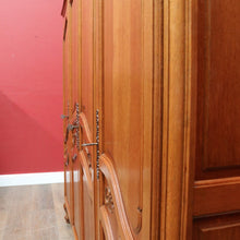 Load image into Gallery viewer, Antique French Oak Four Door Armoire Wardrobe Circa 1910 with Three Keys. B12821
