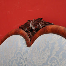 Load image into Gallery viewer, x SOLD Antique Central European Biedermeier Chaise, Lounge or Sofa, Flame Mahogany and Fabric. B11788
