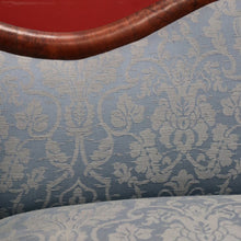 Load image into Gallery viewer, x SOLD Antique Central European Biedermeier Chaise, Lounge or Sofa, Flame Mahogany and Fabric. B11788
