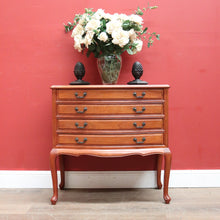Load image into Gallery viewer, x SOLD Vintage Chest of Drawers, Hall Cabinet or Cupboard, Cutlery Chest, Felt-lined Drawers. B11785
