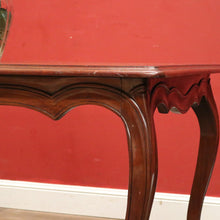 Load image into Gallery viewer, French Dining Table with a Honeycomb Parquetry Top and Scalloped Apron. B12348
