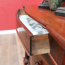 Load image into Gallery viewer, Antique English Mahogany and Flame Mahogany Chest with Mother of Pearl Handles. B13064

