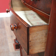 Load image into Gallery viewer, Antique English Mahogany and Flame Mahogany Chest with Mother of Pearl Handles. B13064
