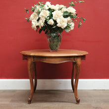 Load image into Gallery viewer, x SOLD Vintage French Oak Cabriole Leg Coffee Table or Side Lamp Table, Centre Table. B11706
