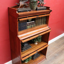 Load image into Gallery viewer, Antique English Oak Solicitor's Stacking Bookcase with Glazed Lift-Up Doors. B13063
