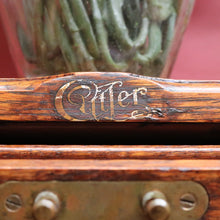 Load image into Gallery viewer, Antique Cutler Quarter Sawn Oak Roll Top Desk with Tambour and Key. B13065
