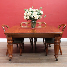 Load image into Gallery viewer, Antique English Oak Extending Dining Table with Joseph Fitter Winding Mechanism. B13057
