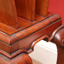 Load image into Gallery viewer, x SOLD Unusual Antique Magazine Rack with Shaped Top, Slender Legs and Pad Feet. B12662
