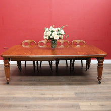 Load image into Gallery viewer, Antique English Oak Extending Dining Table with Joseph Fitter Winding Mechanism. B13057
