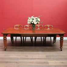 Load image into Gallery viewer, Antique English Oak Extending Dining Table with Joseph Fitter Winding Mechanism. B13057
