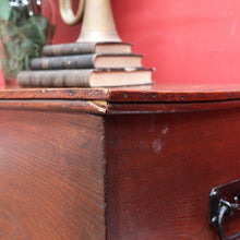 Load image into Gallery viewer, English Elm Blanket Box with Key, Original Paper Lining and Elegant Legs. B12661
