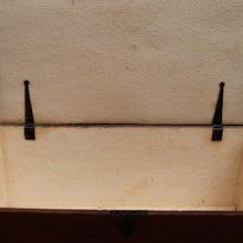 Load image into Gallery viewer, English Elm Blanket Box with Key, Original Paper Lining and Elegant Legs. B12661
