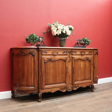 Load image into Gallery viewer, x SOLD Antique French Walnut 4-door Sideboard with 2 Drawers and Copper Fixtures. B12354
