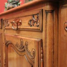Load image into Gallery viewer, x SOLD Antique French Walnut 4-door Sideboard with 2 Drawers and Copper Fixtures. B12354
