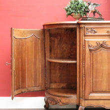 Load image into Gallery viewer, x SOLD Antique French Walnut 4-door Sideboard with 2 Drawers and Copper Fixtures. B12354
