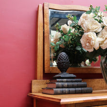 Load image into Gallery viewer, Australian Maple Dressing Table with Mirror and Three Drawers, Brass Handles. B12654
